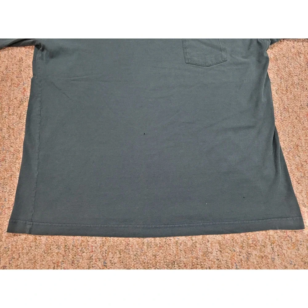 J Crew Shirt Mens XL Green Oarsman Pocket Crew Neck Short Sleeve Vintage Y2K